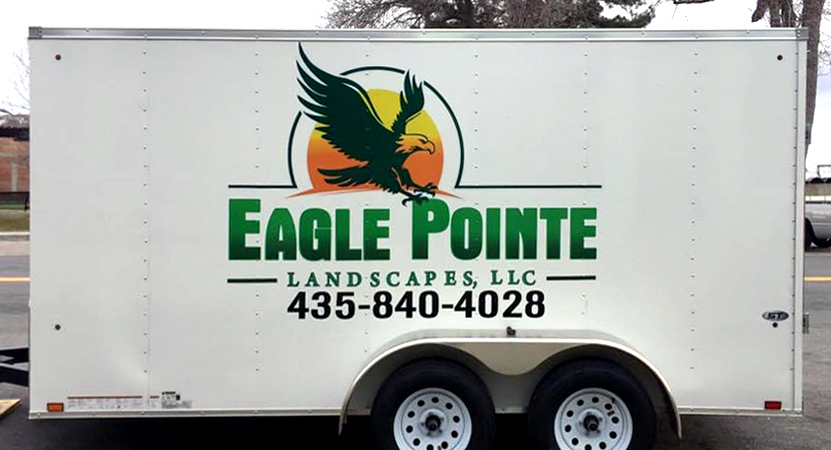 Eagle Point Landscaping Trailor Sign